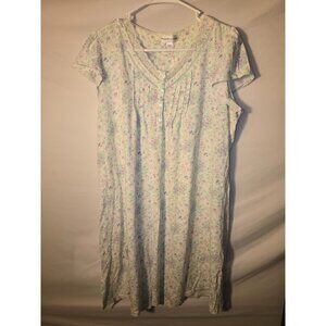 Miss Elaine Floral Nightgown Romantic Flower Granny Chic Womens Size Large L